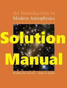 Carroll Ostlie Solution Manual Kindle Editon