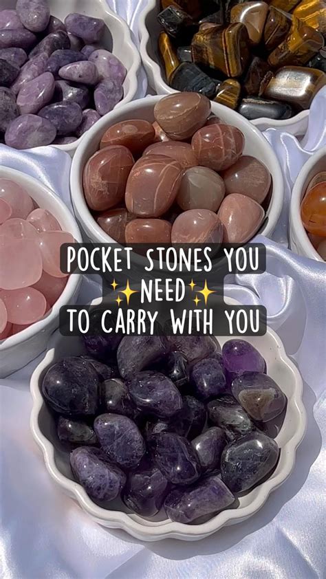 Carry Stones in Your Pocket or Jewelry: