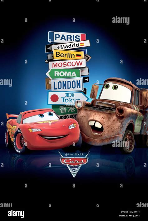 Cars 2 Movie Poster Shows Off Lightning McQueen & Mater's World Grand Prix Adventure