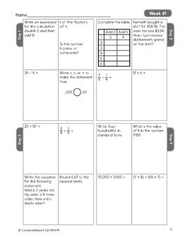 Carson Dellosa 104594 Answer Key Week 25 Ebook Doc