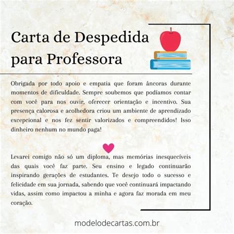 Carta de Despedida para Professora: Uma Orientação Completa