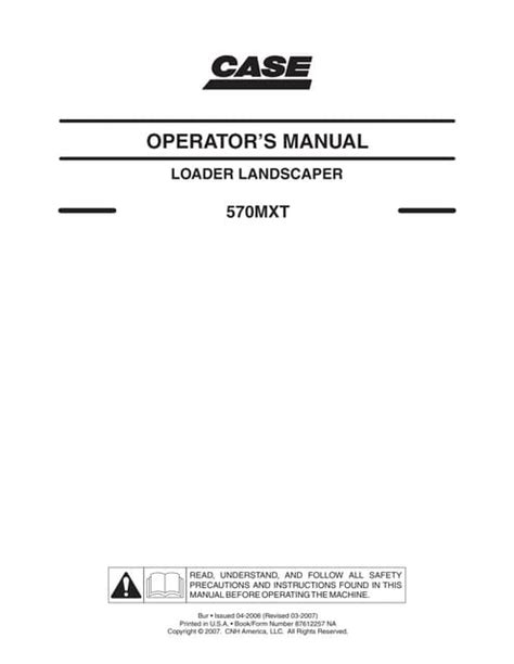 Case 570mxt Operator Manual Ebook Epub