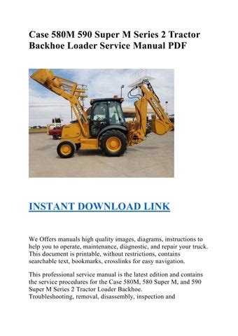 Case 580m Service Manual Ebook Doc