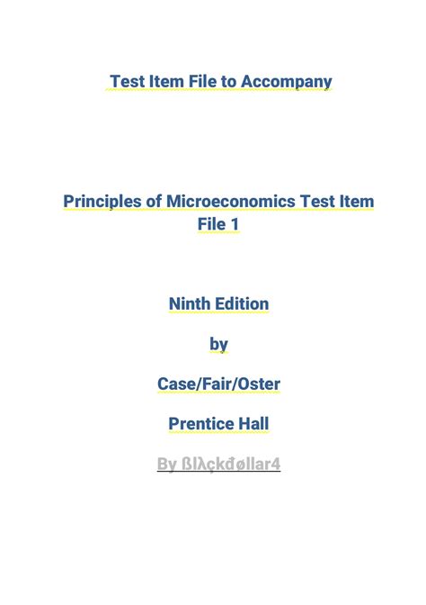 Case Fair Oster Solution Manual 9th Edition Doc