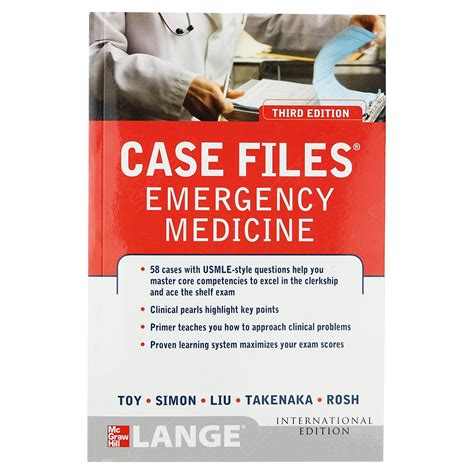 Case Files Emergency Medicine Third Edition LANGE Case Files 3rd third Edition by Toy Eugene Simon Barry Takenaka Kay Liu Terrence Ros published by McGraw-Hill Medical 2012 PDF