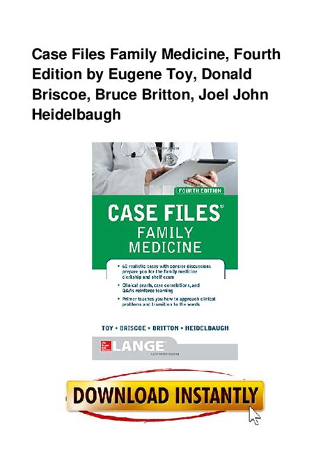 Case Files Family Medicine Fourth Edition Epub