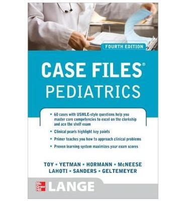 Case Files Pediatrics Fourth Edition LANGE Case Files Kindle Editon