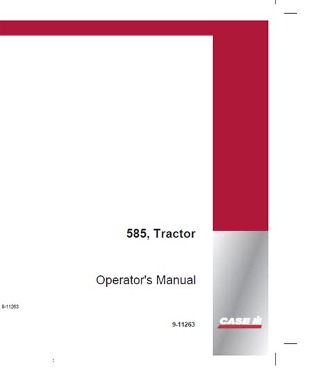 Case Ih 585 Operators Manual Ebook Epub