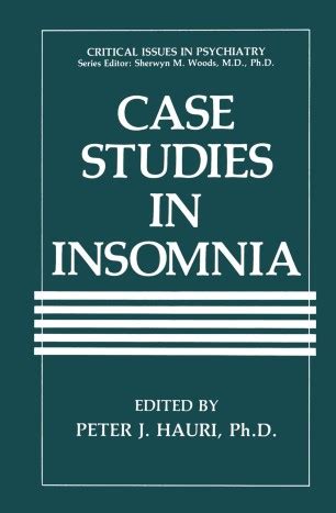 Case Studies in Insomnia 1st Edition PDF