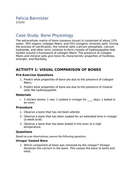 Case Study Answers For Anatomy Physiology Reader