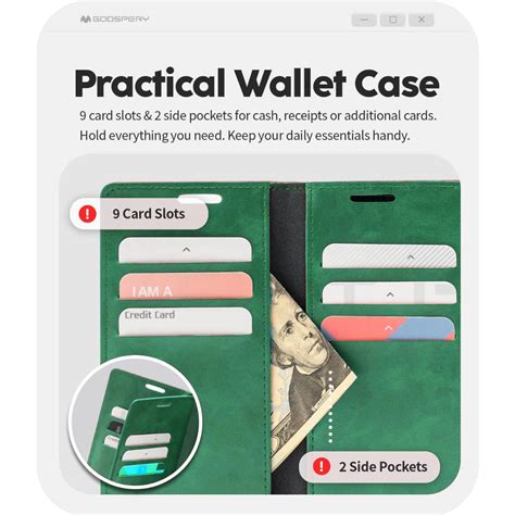 Caseguru Wallet Shockproof Security Storage Reader