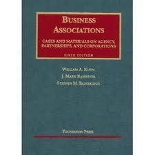 Cases and Materials on Business Associations Agency Partnerships and Corporations 6th Edition Kindle Editon