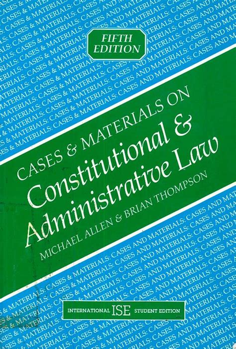 Cases and Materials on Constitutional and Administrative Law Doc