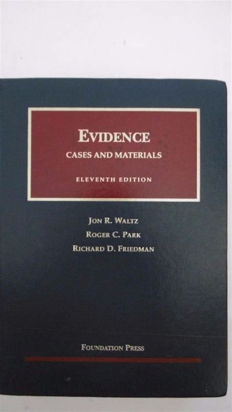 Cases and Materials on Evidence 2002 Reader
