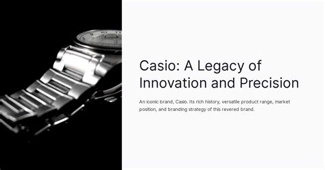 Casio Calculators: A Legacy of Innovation