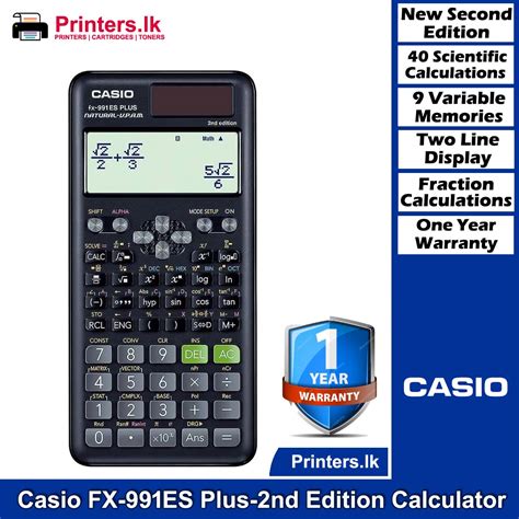 Casio FX-991ES Plus-2nd Edition Scientific Calculator: A Comprehensive Guide