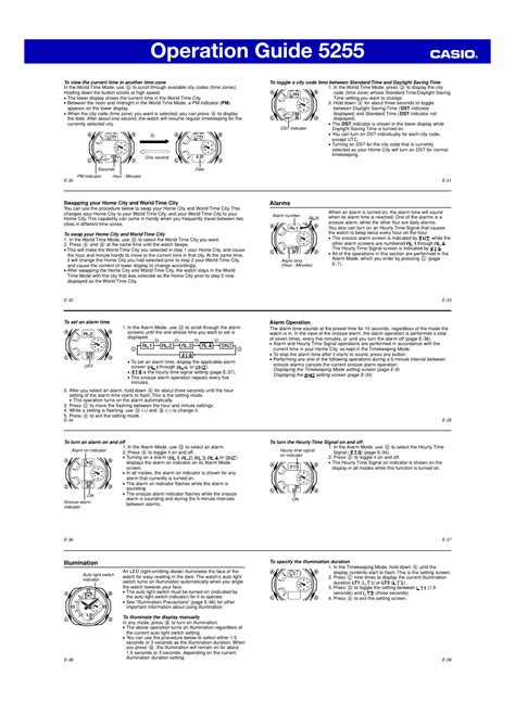 Casio G Shock Manual 5255 Ebook Kindle Editon