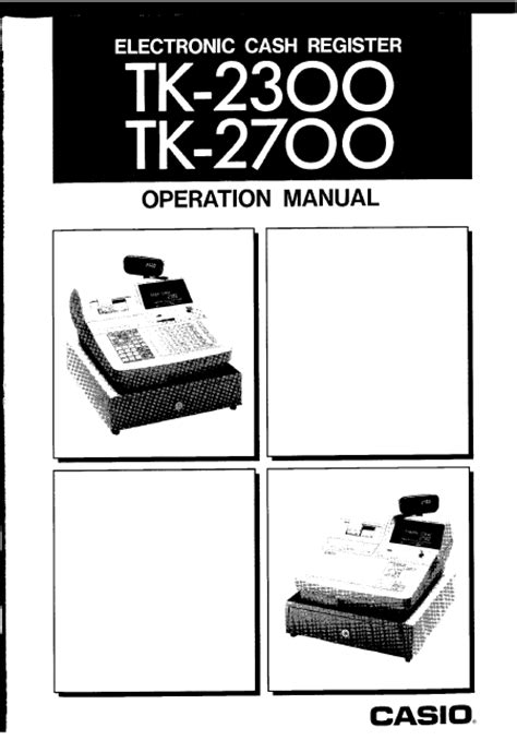 Casio TK 2300 Operator Instruction Manual pdf Epub