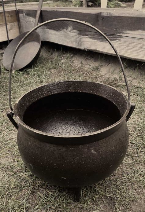 Cast iron cauldrons: