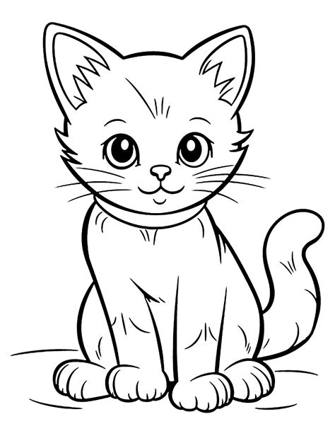 Cat Coloring Pages Free Printable