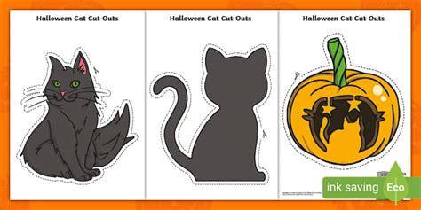 Cat Cut Outs Template
