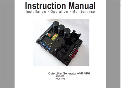 Cat Vr6 Avr Manual Ebook PDF