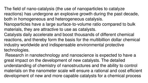 Catalinadinero: The Revolutionary Field of Catalysis and Nanotechnology