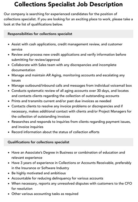 Catalog Specialist Job Description