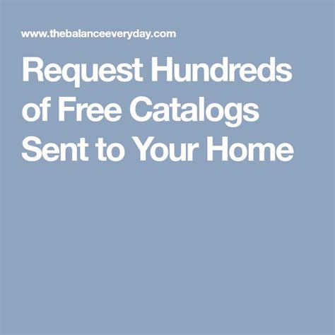 Catalogs Sent To Home