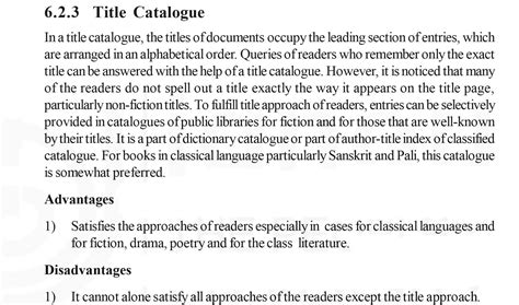 Catalogue Keyword Name And Title Library