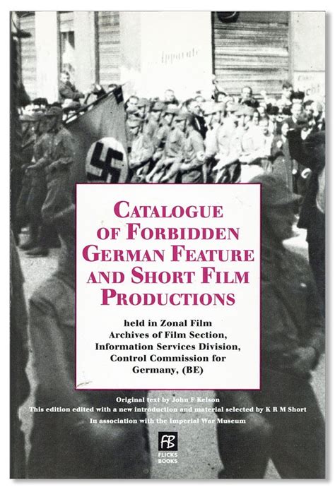 Catalogue of Forbidden German Feature and Short Film Productions Epub