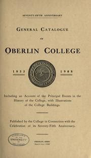 Catalogue of Oberlin College for the Year PDF