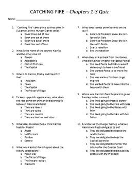 Catching Fire Quiz With Answers PDF