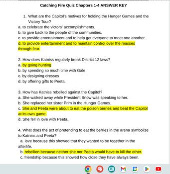 Catching Fire Study Guide Questions And Answers Doc