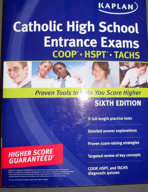 Catholic High School Entrance Exams COOP HSPT TACHS Kaplan Test Prep Kindle Editon