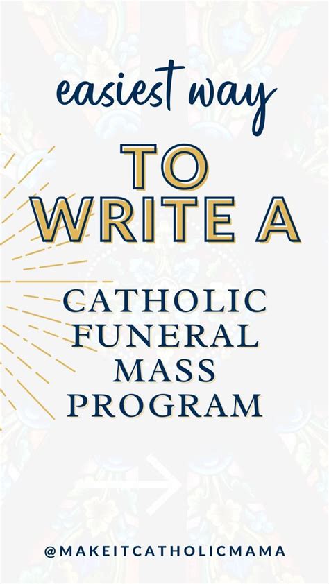 Catholic Memorial Mass Program Template