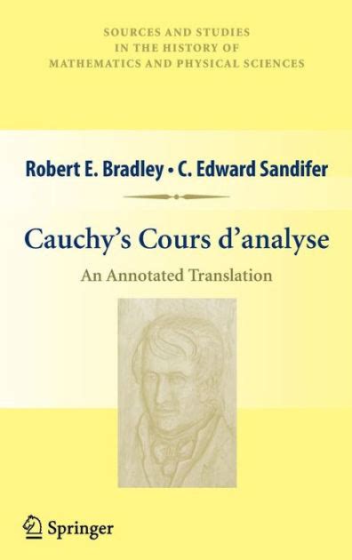 Cauchys Cours Danalyse An Annotated Translation 1st Edition Reader