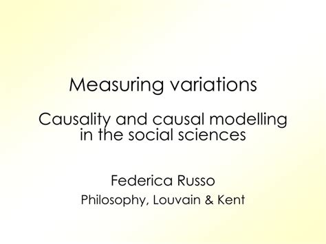 Causality and Causal Modelling in the Social Sciences Measuring Variations Kindle Editon