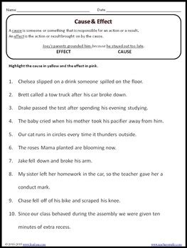 Cause And Effect Answer Key Epub