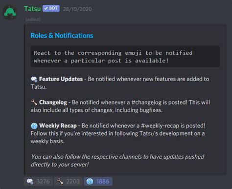 Causes of Broken Tatsu Reaction Roles