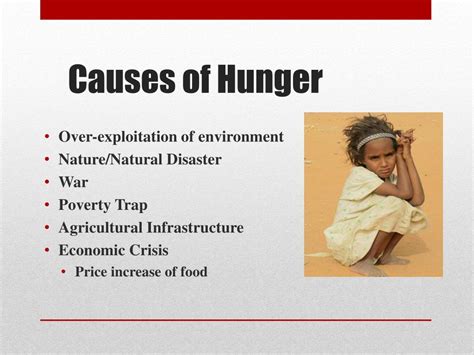 Causes of Hunger and Fear