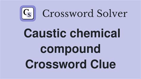 Caustic Chemical Crossword