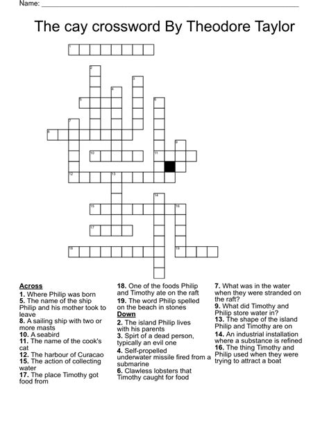 Cay Crossword Answers Epub