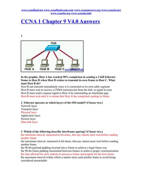 Ccna 1 Chapter 9 Exam Answers 2011 Kindle Editon