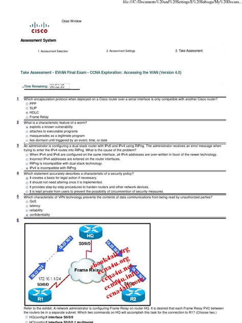 Ccna Accessing The Wan Final Exam Answers Doc