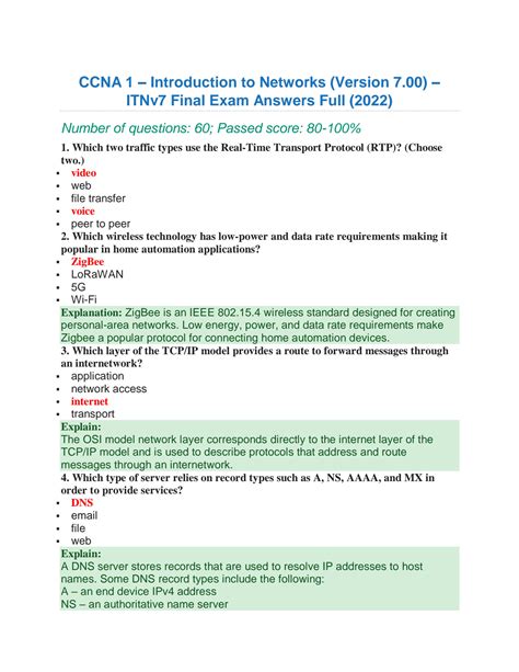 Ccna Answer Doc