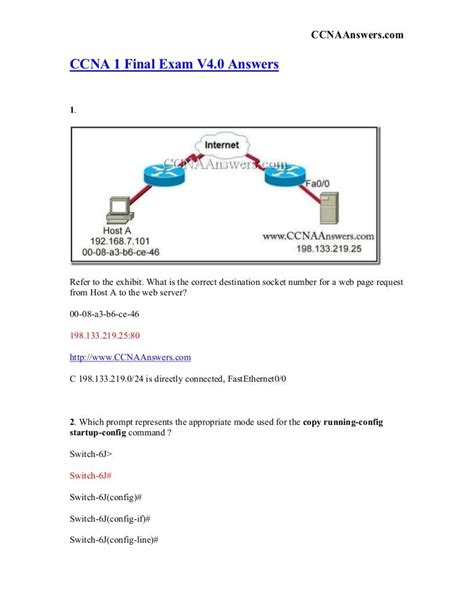 Ccna Exams Questions And Answers Doc