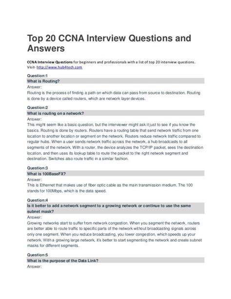 Ccna Questions And Answers Epub