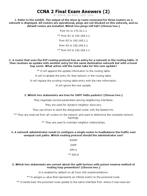 Ccna2 Final Exam Answers Download Kindle Editon