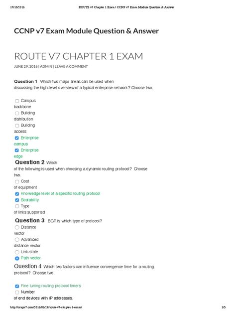 Ccnp Chapter 1 Answers Kindle Editon